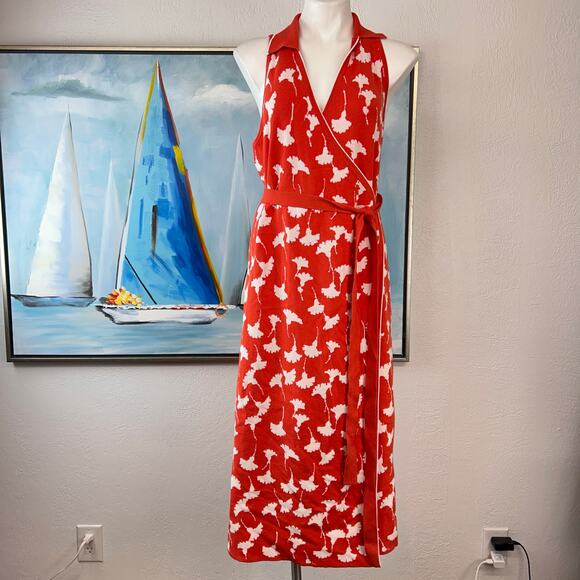 Diane von Furstenburg Wrap Dress DVF Target Collared 
Gingko Midi size XXL NWT - Picture 2 of 7